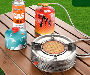 4000W Outdoor camping stove outdoor portable round stove cassette stove infrared flash stove windproof