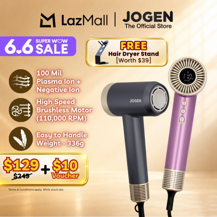 JOGEN Plasma HD 7221 Hair Dryer Plasma Ion Super Anti Frizz High