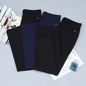 Jualan Panas@Penghantaran percuma M-5XL seluar Harem panjang untuk wanita saiz ukuran besar pinggang tinggi gaya korea kasual longgar Stretchable pejabat Formal hitam kelabu Baggy Slacks Slocks wanita seluar seluar wanita