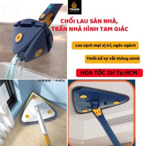 (Hàng loại 1) Chổi lau đa năng hình tam giác tự vắt  cây lau nhà thông minh chổi lau trần nhà đa năng tiện ích