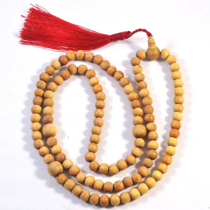 Tasbih Japamala Kayu Cendana Wangi 108 Butir 09 MM Tasbih Natural
