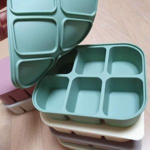 KHAY TRỮ ĐÔNG SILICON CUBE CÓ NẮP CHO BÉ - 6 ngăn