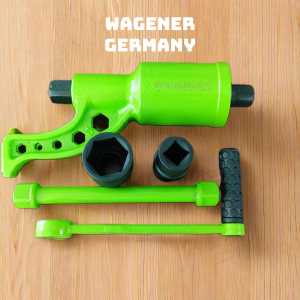 WAGENER Germany Kunci Roda Truk Torsi Impak Hijau 21x41mm Hidrolik Fuso Hino Canter PS 6200Nm