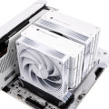 Thermalright FROST TOWER 140 WHITE CPU Air Cooler FT140 WHITE 158mm Height Dual-Tower Dual-Fan Heatsink 7 Heat Pipe & Heat Dissipation Soldering Process Supports Intel 14th/15th Gen / AM4/AM5. 