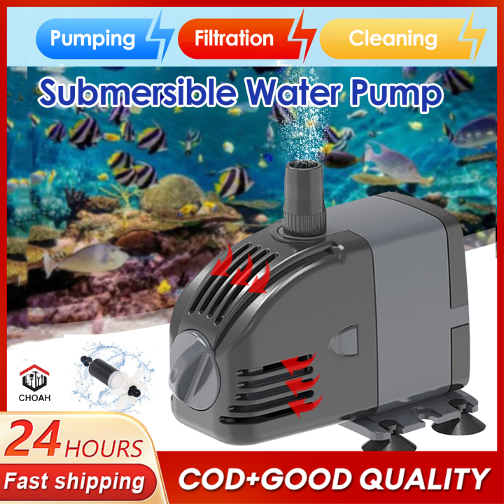 6W 14W 24W 52W 60W Submersible Aquarium Water Pump Fish Tank