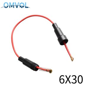 Konektor Gantung Fuse Holder Kabel Rumah Sekring Kaca Besar 6 mm x 30 mm