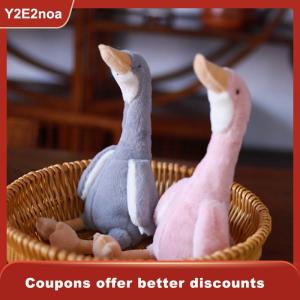 【Y2E2noa】 Long Neck Goose Stuffed Plush Doll Cute Soft Stuffed Dolls Plushie Animals Toys for Kids Baby Children Birthday Gifts