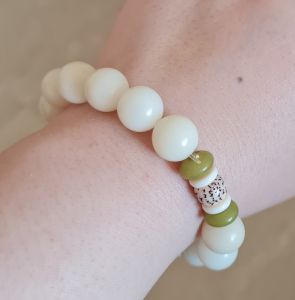 Bodhi Seed with Lotus Charm Bracelet