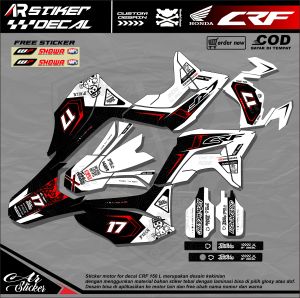 DECAL STICKER CRF 150L 2023 Terbaru STIKER DEKAL CRF 150 L SUPERMOTO One one nine CUSTOM DESAIN
