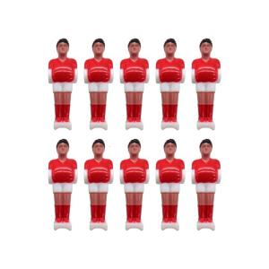 10Pcs Small Foosball Table Soccer Figures Foosball Replacement Players Hard Plastic Soccer Foosball Man Easy to Use