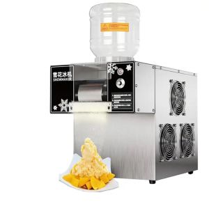 360W 750W 1Set Mesin Es Serut Bingsoo Korea Otomatis Alat Es Bingso Snow Ice Maker Bingso Baja Tahan Karat Food Grade Pengoperasian Yang Sederhana