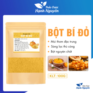 Bột bí đỏ nguyên chất 100g nấu ăn dặm cho bé giúp sáng mắt đẹp da phát triển não bộ