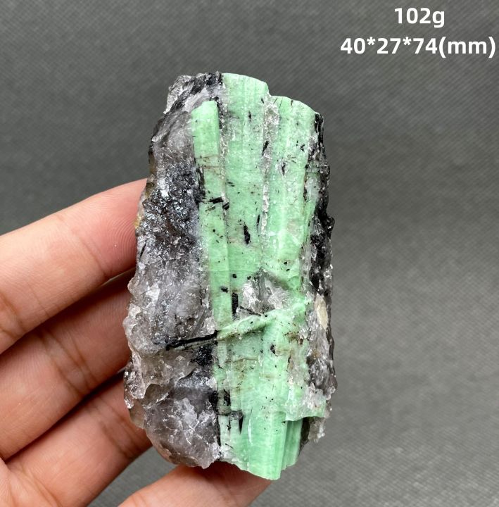 S64 BEST! 100% Natural Green Emerald Mineral Gem-Grade Crystal ...