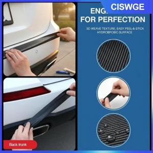 CISWGE Cửa xe sill phim sợi carbon Sticker bảo vệ Bảo vệ chống xước không thấm nước cho xe lối vào