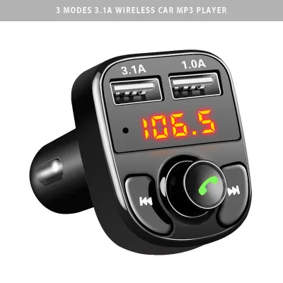 3.1A Multifunction Wireless Car MP3 Player Dual USB Fast Charging Transmitter Modulator Bluetooth Handsfree Car Audio