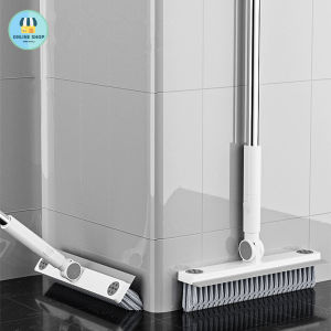 OnlineStore แปรงถูพื้น 2in1แปรงขัดห้องน้ำ แปรงล้างพื้น แปรงล้างห้องน้ำ มีที่ปาดน้ำ ขัดได้ทุกซอกทุกมุม ยาว116ซม.