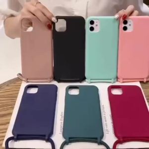 Crossbody Necklace Strap Lanyard Phone Case For Samsung Galaxy S23 S22 S20 S21 Plus FE Note 20 Ultra Soft Silicone Back Cover