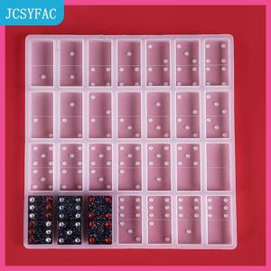 JCSYFAC  Silicone Domino Trò chơi đồ chơi làm khuôn nhựa Epoxy thủ công DIY khuôn đúc