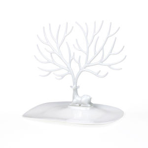 Jewelry Holder Organizer Creative Deer Horn Plastic Storage Necklace Earring Display Tree Branch Shape Shelf