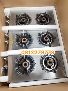 BẾP GAS KHÈ 6 8 10 HỌNG INOX CAO CẤP REDHOME