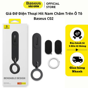 Giá đỡ điện thoại hít nam châm trên ô tô Baseus C02 Go Series Magnetic Car Phone Mount Cluster (Hàng chính hãng)
