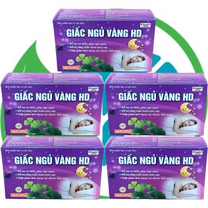Combo 5 Hộp Giấc Ngủ Vàng HD Tím - Rostex - Hải Dương - Vitamin Chữa Lành