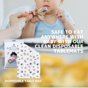 Momotaro Disposable Table Mats 10pcs stick on table baby mat