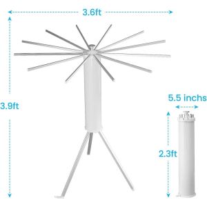 Sincecu Octopus Drying Rack Floor Foldable Balcony Bedroom Outdoor Solid Wood Household Drying Rack Indoor Dormitory