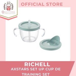 Richell Axstars Step Up Cup de Training Set Drink for Babies and Toddlers 6MOS and UP/ 150ML