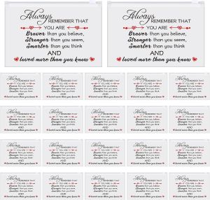 150 Pcs Makeup Bags Bulk Inspirational Gifts Bulk for Women Cosmetic Bag EVA Church Party Favor Thank You Gift Toiletry Pouch with Zipper for Employee Appreciation Teacher(Cute)