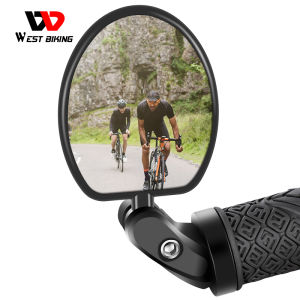 WEST BIKING Bicycle Rearview Mirror 360 Degrees Rotation Handlebar Mirror Back Reflector MTB Bike Accessories Safty Cycling Rear Mirror