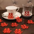 SpicyIcons Event Decoration Pieces Red Cloth Accessories 寿字生日快乐乔迁之喜子无纺布婚礼迷你喜. 