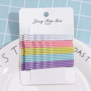 Set 20 kẹp tăm lượn sóng kẹp tóc nữ màu pastel dễ thương PK164