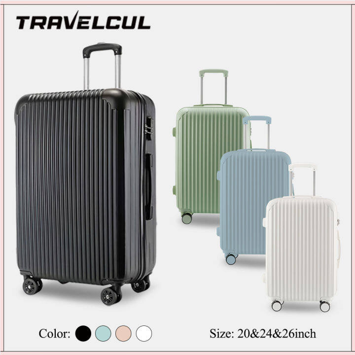 TRAVELCUL Carry On Luggage Suitcase 20/24inch Fashion Luggage Travel ...