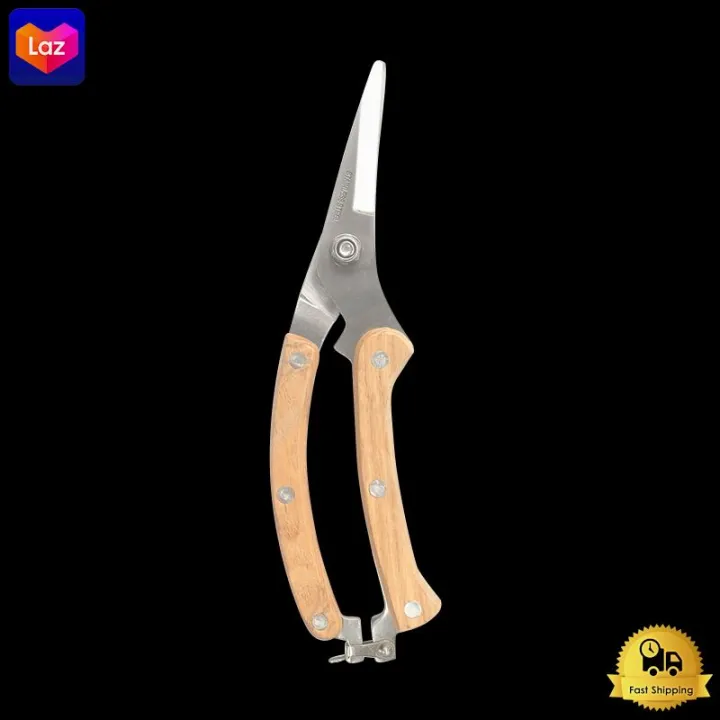 กรรไกรตัดกิ่ง KARTEN A0107 ด้ามไม้ 7.5 นิ้ว