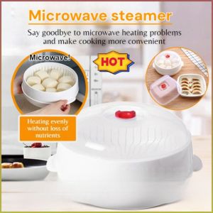Transparent Good Material Refrigerated and Microwavable Steamer Anti-breakage Practicality Dustproof