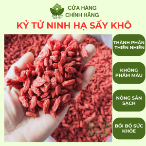 Túi 100gr hạt kỷ tử sấy khô dùng làm nguyên liệu nấu món ăn các loại chè thảo mộc