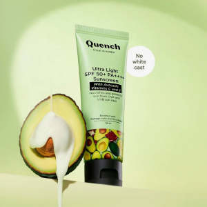 Quench Botanics Ultra Light SPF 50+ PA++++ Sunscreen with Avocado Vitamins C & E - 50 ML