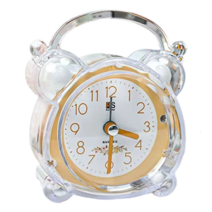 Cartoon Themed Timekeeping Device Quiet Alarm Clock For Children Room ABS Plastic LED Night Light Bedsides Timepiece
