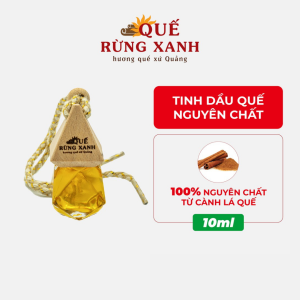 [FREESHIP MAX] Tinh dầu cành lá quế có dây treo Quế Rừng Xanh 10ml nguyên chất 100% sạch không khí chống say xe khử mùi hôi xua đuổi côn trùng - Quế Rừng Xanh