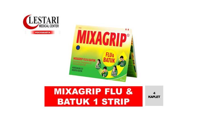 Mixagrip Flu dan Batuk [ Strip / 4 Kaplet ] | Lazada Indonesia