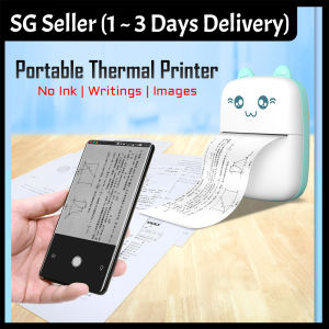 Portable Mini Thermal Printer  Sticker Label Printer | No Ink Need For School / Work / Leisure / Gift Heat Shrink Label Maker Thermal Labels Temperature Controlled Mini Fridge - Lazada