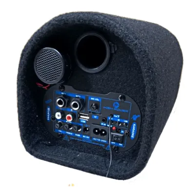 SPEAKER WIRELESS SUBWOOFER AUDIO MOBIL MURAH AC/DC HIFI BASS POWER AMPLIFER Dual Jack Microphone Karaoke Speaker Tabung 5 inch FLECO F-955 | speaker bluetooth full bass | speaker karoke | salon bluetooth | soundcard | subwoofer mobil - TOKO SINAR AUDIO