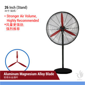 COOL POWER 20/26/30” Heavy Duty Industrial Fan Electric Floor Fan Wall Fan Stand Fan Big Fan Kipas Kilang Dinding 大功率20/26/30英寸工业电风扇