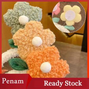 [PAM] Creative Lamb Plush Flower Hairbands For Girl Woman Cute Korean Headwear Head Hoop Headbands Hair Accessories Ornaments