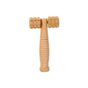 ESH63 Household Wooden Massage Roller Handheld Manual Muscle Roller Sticks Acupuncture Wood Therapy Anti-Cellulite Body Massage Tool Wheel Shaft