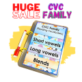 Flashcards for kids CVC Family / Short AEIOU / Long AEIOU / Blended words / Reading / Kids / School Materials / Learning / Kinder / Preschool / Essential Pang Bata / Essential For Home Schooling / Kids / Learn / Read / Write. 