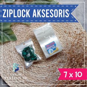 Plastik Ziplock Putih 7x10 - Plastik Klip Aksesoris - Plastik Klip Putih ZIpper