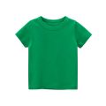 SG 100% cotton children's t-shirt toddler boys and girls top for kids short sleeve T-shirt plain color clothes school activity shirt holiday clothes red green blue white yellow shirts. 