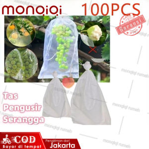 100pcs Alat Pembungkus Buah Di Pohon Transparan Bungkus Buah Kelengkeng Fruit Cover Net